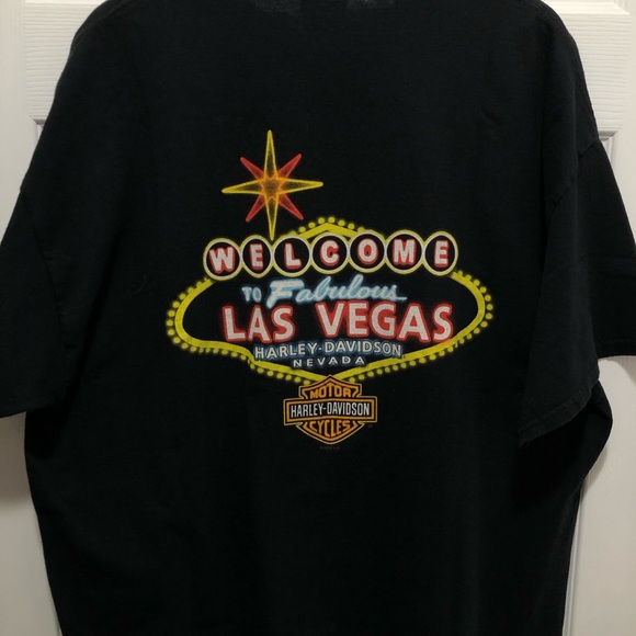 Lot of 2 Harley-Davidson Men’s 2XL Black Graphic Short Sleeve Tees 100% Cotton - Picture 8 of 11